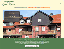 Tablet Screenshot of hotel-bonn.de